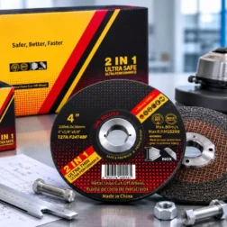 100mm resin bonded grinding disc 15200 RPM for heavy edge smoothing on compact grinders