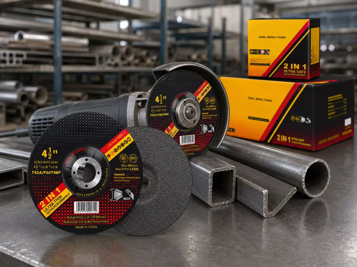 4 1/2 inch heavy duty cut off disc 115×3.0×22.2mm used on 115mm angle grinder for carbon steel and stainless steel pipe and section cutting