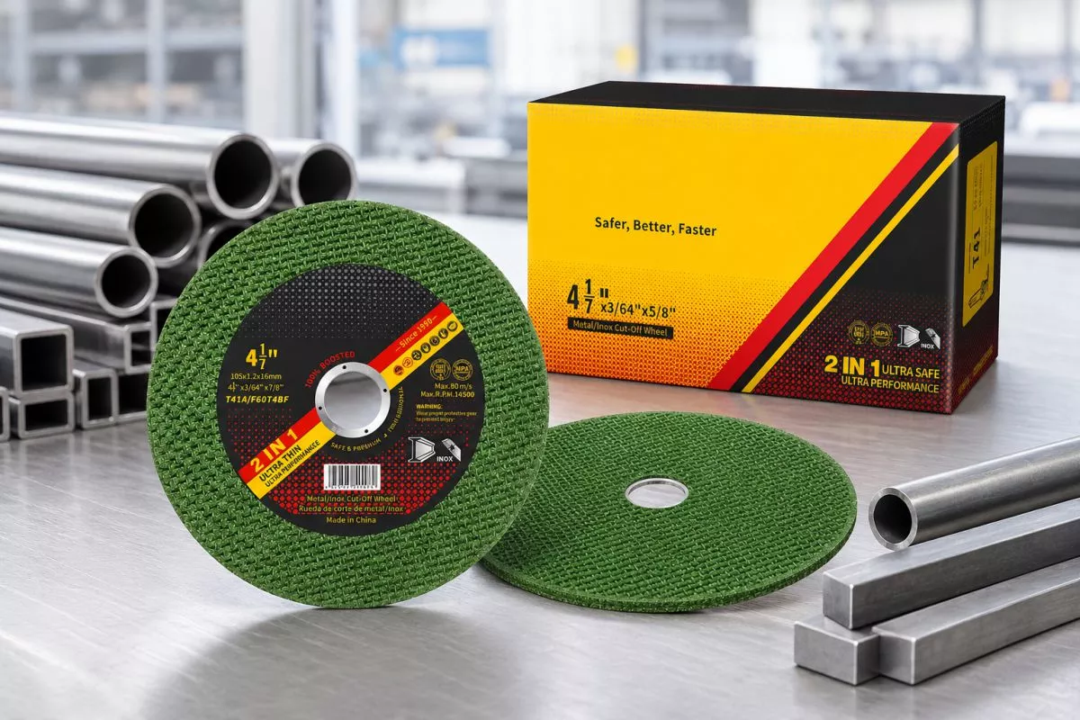 4 inch cut off disc for carbon steel and stainless steel fabrication with stable grinder performance